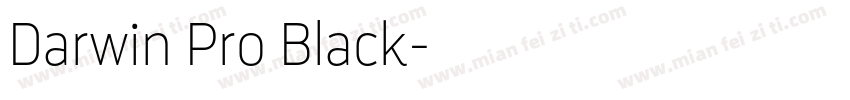 Darwin Pro Black字体转换